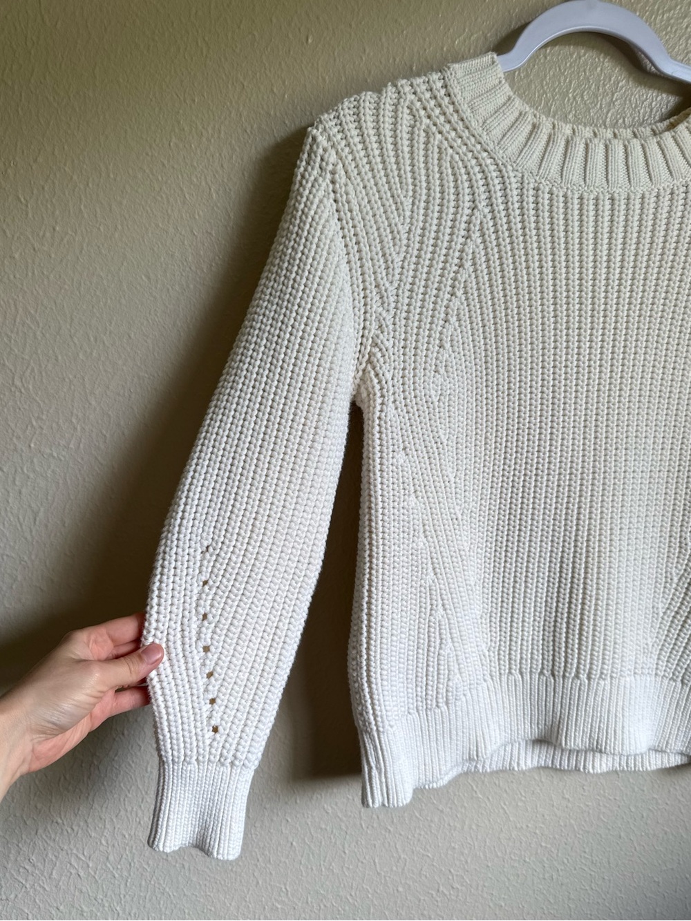 Everlane chunky knit fisherman sweater - Picture 3 of 5
